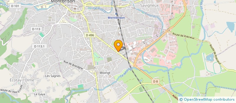 localisation de l'entreprise EEZILA à MONTBRISON