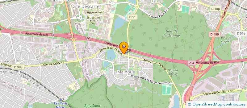 localisation de l'entreprise EF BATIMENT à EMERAINVILLE