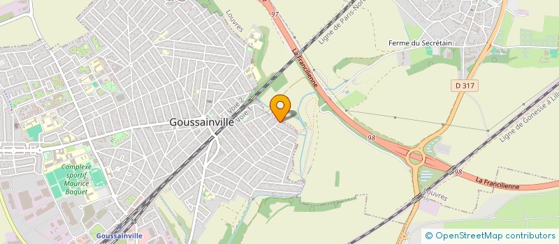 localisation de l'entreprise EF BATIMENT à GOUSSAINVILLE
