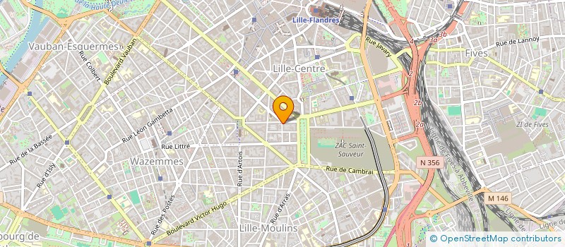 localisation de l'entreprise EF BTP  LILLE