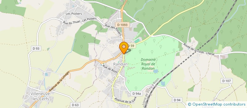 localisation de l'entreprise EF COIFFURE  RANDAN