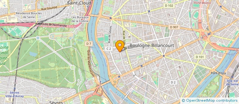 localisation de l'entreprise EF CONSEILS à BOULOGNE-BILLANCOURT
