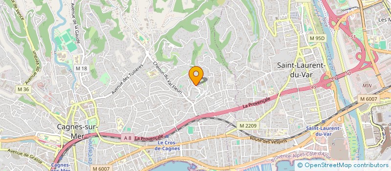 localisation de l'entreprise EF CONSULTING  CAGNES-SUR-MER