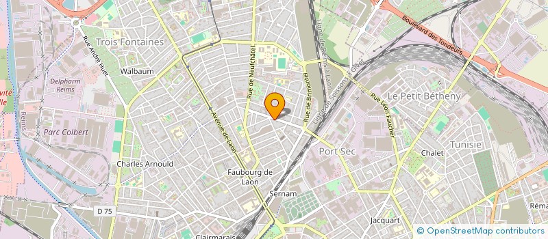 localisation de l'entreprise EF. DESIGN  REIMS