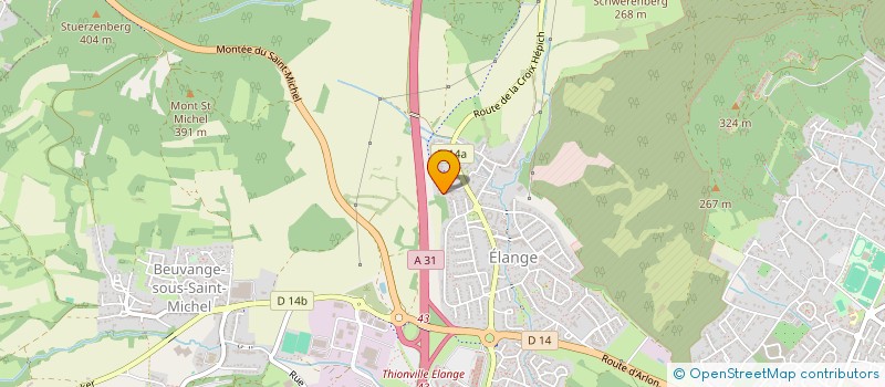 localisation de l'entreprise EF ELEC à THIONVILLE