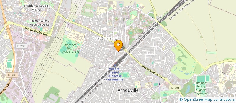 localisation de l'entreprise EF ENERGIE SOLUTIONS à ARNOUVILLE