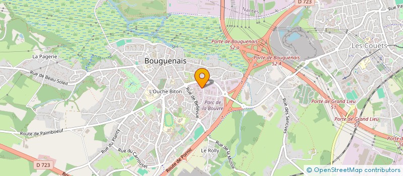 localisation de l'entreprise EF ETUDES PAR ABREVIATION E.F.E. à BOUGUENAIS