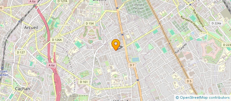 localisation de l'entreprise EF EVENT à VILLEJUIF