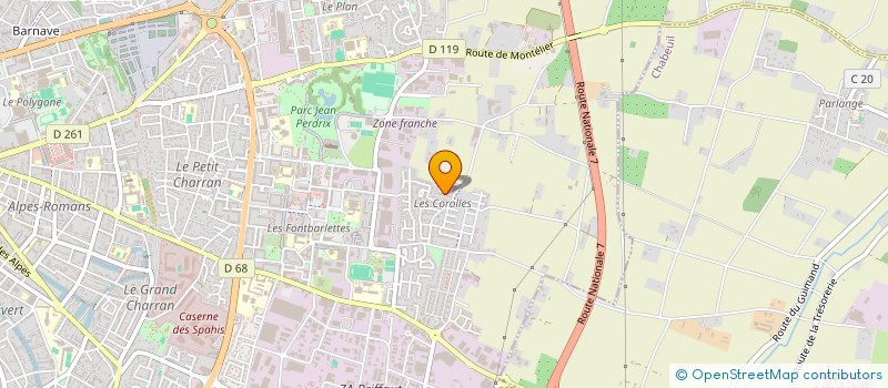 localisation de l'entreprise EF FACADES  VALENCE