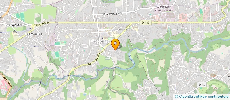 localisation de l'entreprise EF GROUP  CRAPONNE