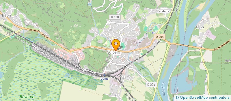 localisation de l'entreprise EF HOLDING  CULOZ-BEON