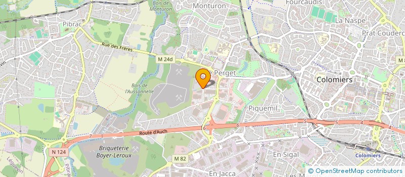 localisation de l'entreprise EF INVEST à COLOMIERS