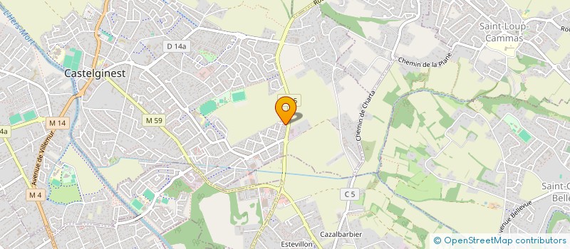 localisation de l'entreprise EF MENUISERIE à CASTELGINEST