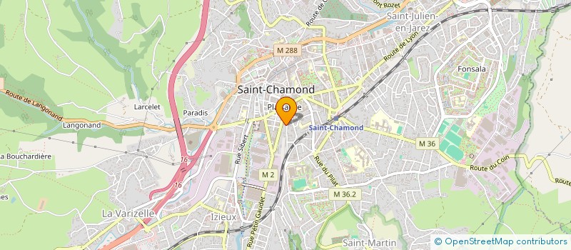 localisation de l'entreprise EF NET à SAINT-CHAMOND