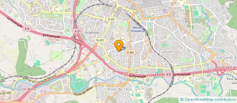 localisation de l'entreprise EF NORD SUD à AIX-EN-PROVENCE