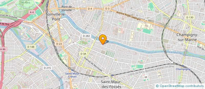 localisation de l'entreprise EF ONE CONSULTING à SAINT-MAUR-DES-FOSSES