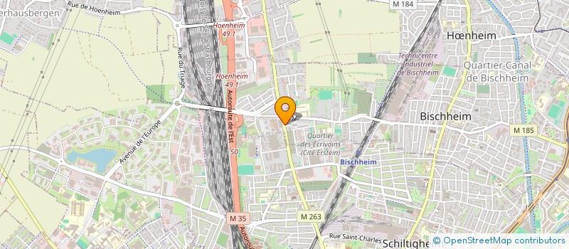 localisation de l'entreprise EF SCHILIK  BISCHHEIM