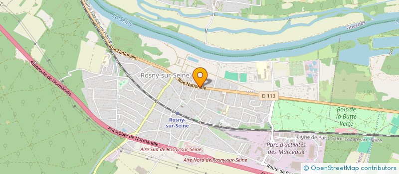 localisation de l'entreprise EF SERVICES  ROSNY-SUR-SEINE