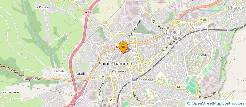 localisation de l'entreprise EF-ZIN à SAINT-CHAMOND