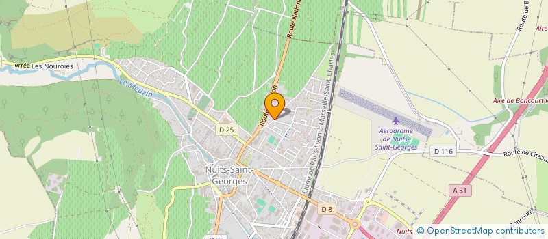 localisation de l'entreprise EF2B à NUITS-SAINT-GEORGES