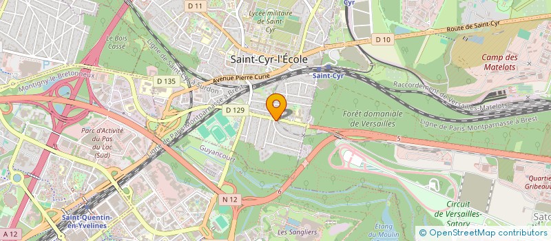 localisation de l'entreprise EF2C à VERSAILLES