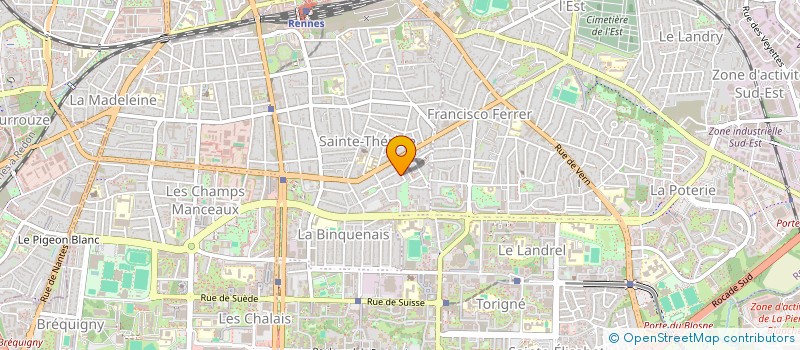 localisation de l'entreprise EF2G à RENNES
