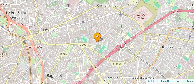 localisation de l'entreprise EFA  BAGNOLET