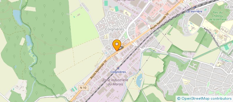 localisation de l'entreprise EFA  COIGNIERES