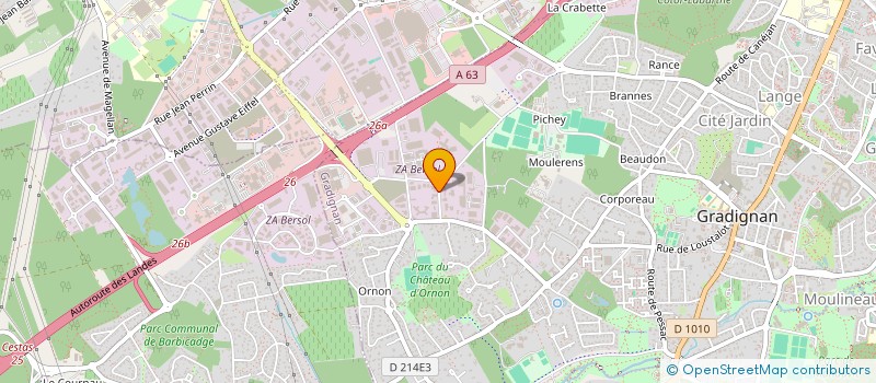 localisation de l'entreprise EFA  GUJAN-MESTRAS