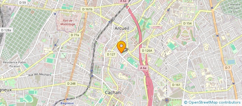 localisation de l'entreprise EFA CAB à ARCUEIL