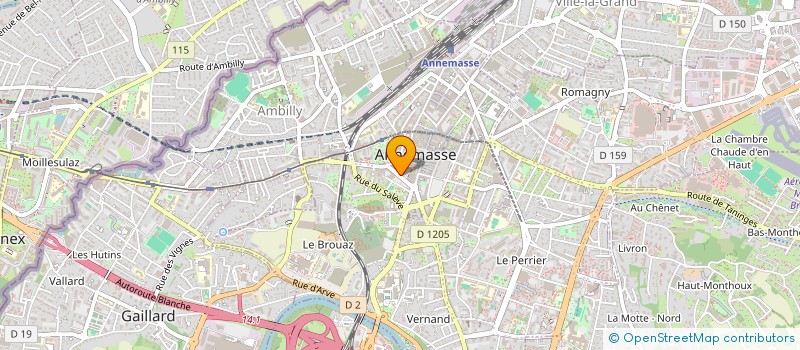 localisation de l'entreprise EFAIME  ANNEMASSE