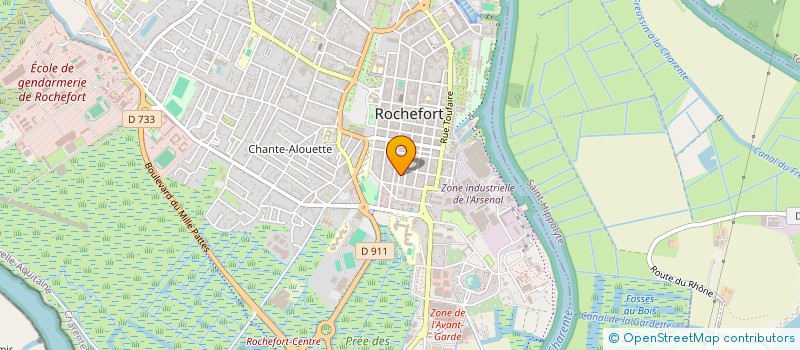 localisation de l'entreprise EFAIR à ROCHEFORT