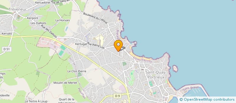 localisation de l'entreprise EFAJ-PAL  SAINT-QUAY-PORTRIEUX