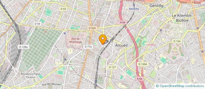 localisation de l'entreprise EFAM  ARCUEIL