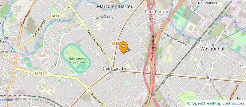 localisation de l'entreprise EFAMA à MARCQ-EN-BARŒUL