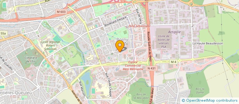 localisation de l'entreprise EFASP CARNIEL MEIER  METZ