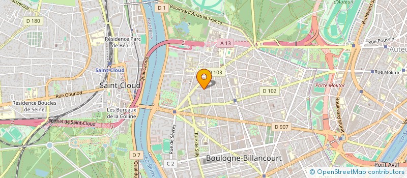 localisation de l'entreprise EFAVAN à BOULOGNE-BILLANCOURT