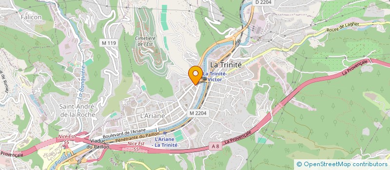 localisation de l'entreprise EFB à NICE