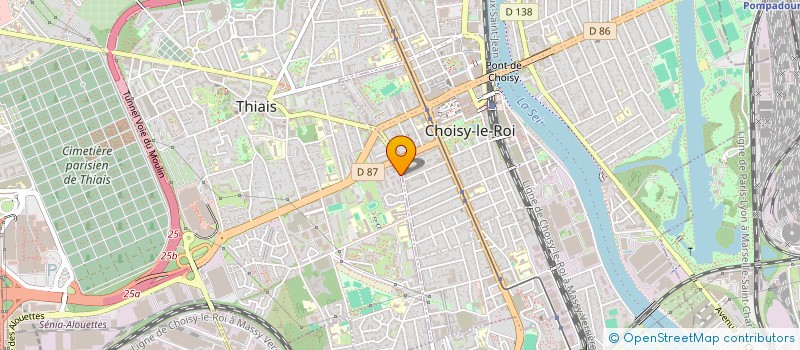 localisation de l'entreprise EFB  THIAIS