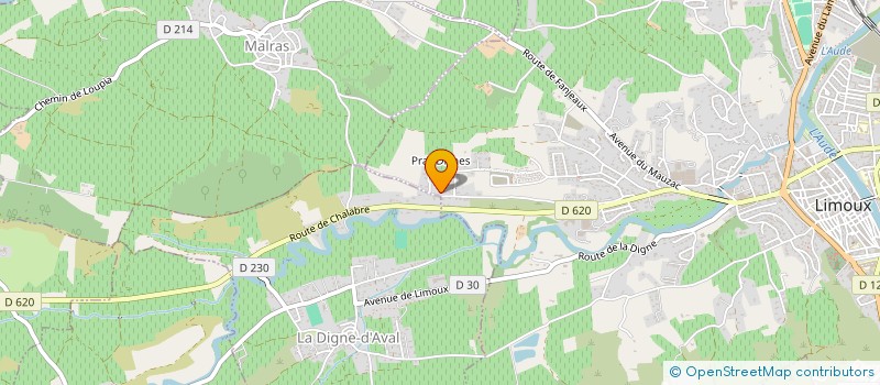 localisation de l'entreprise EFB NETTOYAGE à LIMOUX