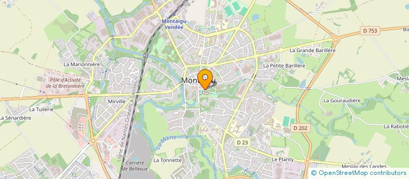 localisation de l'entreprise EFBP à MONTAIGU-VENDEE