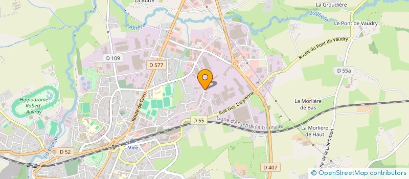 localisation de l'entreprise EFC 2 à VIRE NORMANDIE