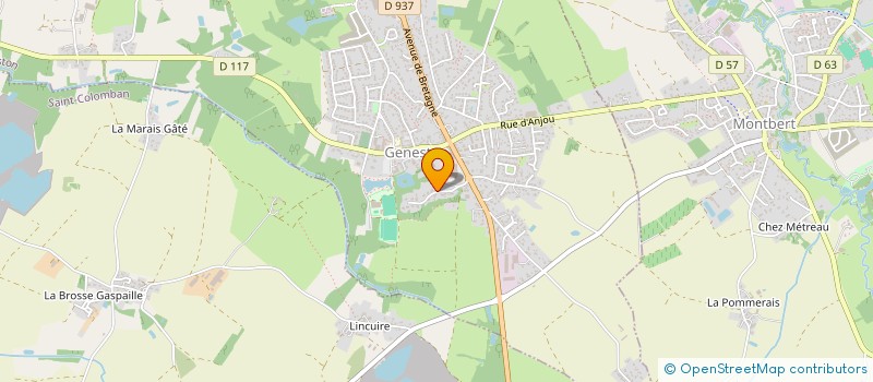 localisation de l'entreprise EFC IMMOPRO  GENESTON