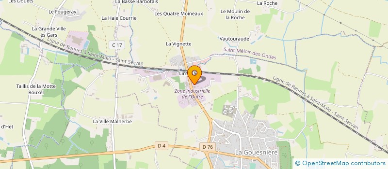 localisation de l'entreprise EFC MARQUET  LA GOUESNIERE