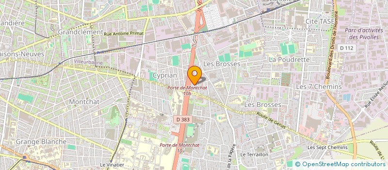 localisation de l'entreprise EFCA  VILLEURBANNE