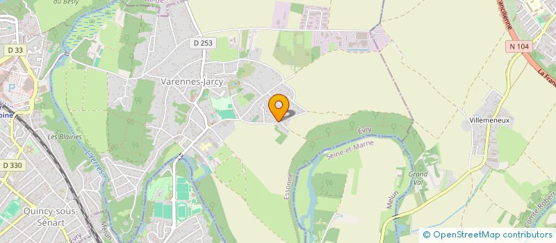 localisation de l'entreprise EFCEL  VARENNES-JARCY