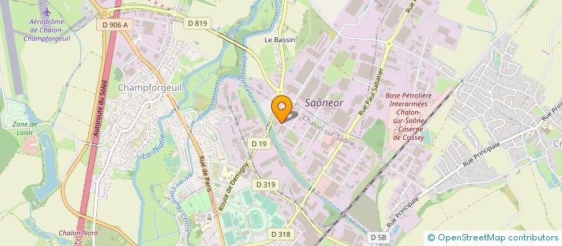 localisation de l'entreprise EFCO à CHALON-SUR-SAONE