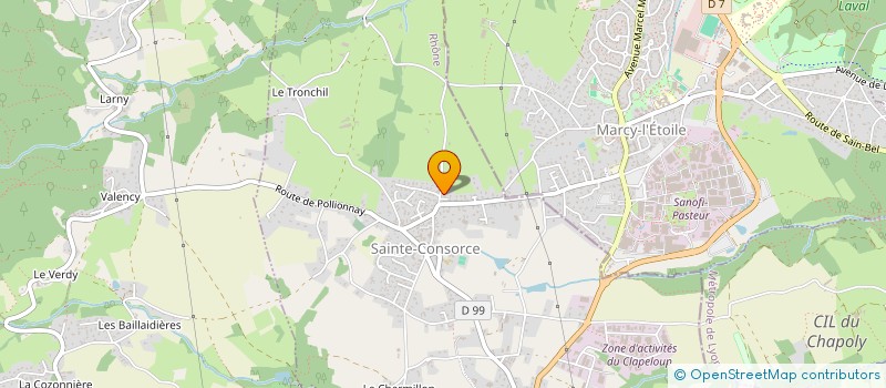 localisation de l'entreprise EFCO  SAINTE-CONSORCE