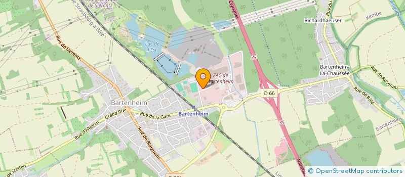 localisation de l'entreprise EFCO ESPACE FINANCE & CONSEIL à BARTENHEIM