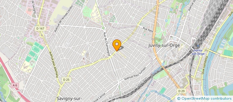 localisation de l'entreprise EFCS à SAVIGNY-SUR-ORGE